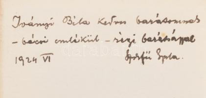 Széchenyi igéi. Bp., 1921, Pallas Irodalmi és Nyomdai Rt. Iványi Béla tulajdonosi pecsétjével, Szekf...