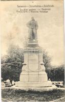 Temesvár, Timisoara; Józsefváros, Scudier szobor. Hungaria Bromüta Nr. 97-1911. / Iosefin, statue