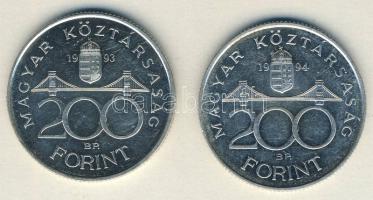 1993-94. 200Ft Ag "MNB" (1x), "Deák" (1x) T:BU,2