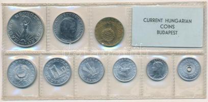 1971. 2f-10Ft (9xklf) érmés forgalmi sor fóliatokban T:1- kis patina 
Adamo FO4