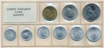 1972. 2f-10Ft (9xklf) érmés forgalmi sor fóliatokban T:1 kis patina 
Adamo FO5