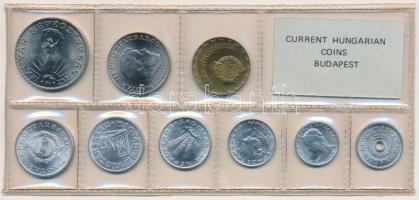 1981. 2f-10Ft (9xklf) érmés forgalmi sor fóliatokban T:1 Adamo FO14