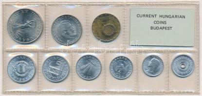 1982. 2f-10Ft (9xklf) érmés forgalmi sor fóliatokban T:1 Adamo FO15