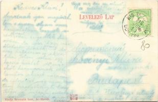 1915 Fenyőkosztolány, Jedlové Kostolany; Zsivány torony, vártorony. Kiadja Brunczlik Imre / castle t...