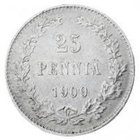 Finnország 1909. 25p Ag T:2,2- Finland 1909. 25 Pennia Ag C:XF,VF Krause KM#6