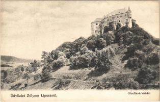 Zólyomlipcse, Zólyom Lipcse, Slovenská Lupca; Gizella árvaház, vár. Lechnitzky O.178. / castle, orphanage (Rb)