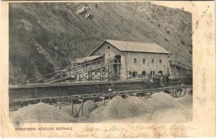 1905 Kissebes, Poieni; Kőzúzó gépház / granite mine, stone crusher (vágott / cut)