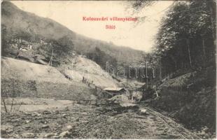 Kolozsvár, Cluj; Villanytelep, sikló. Deák Ferenc tőzsde kiadása / power plant, funicular