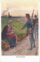 1915 Barmherzigkeit. Offizielle Karte für Rotes Kreuz, Kriegsfürsorgeamt, Kriegshilfsbüro Nr. 36. / WWI Austro-Hungarian K.u.K. military art postcard, support fund (EK)