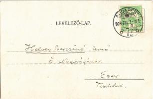 1909 Budapest VII. Hotel Metropole szálloda reklámlapja. Grafikai Intézet R.T. Rákóczi út 58. (r)