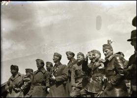 II. világháborús katonai negatívok, 6 db, 6×9 cm