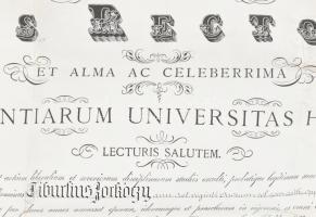 1907 Jogi, jogász diploma kecskebőrön, függő viaszpecséttel Ponori Török (Thewrewk ) Aurél (1842-191...