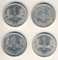 1926-1939. 1P Ag (4x) mind klf évszámmal T:2,3
