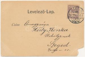1900 Szeged, Állami felsőbb leányiskola. Schulhof Károly kiadása (b)