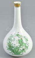 Herendi Indiai kosár mintás váza. Kézzel festett, jelzett (175. jubileumi) hibátlan. 14 cm