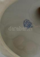 Herendi Viktória mintás, griff madaras, áttört díszváza. Kézzel festett, jelzett, hibátlan. 35 cm