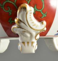 Herendi (Sissi) Gödöllő (SR - Siang Rouge) mintás, rózsás bonbonniere. Kézzel festett, jelzett, mini...