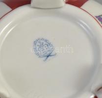 Herendi (Sissi) Gödöllő (SR - Siang Rouge) mintás, rózsás bonbonniere. Kézzel festett, jelzett, mini...