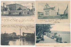 25 db RÉGI hosszúcímzéses város képeslap: 10 magyar és 15 külföldi / 25 pre-1910 town-view postcards...