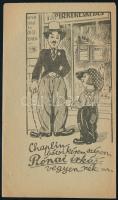 Chaplin illusztrációs Rónai irka számolócédula