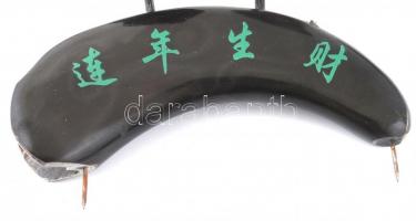 Kínai aranyfácánok Műanyag, fém. Szétszedve, díszdobozban. Nagy méret 48 cm