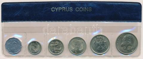 Ciprus 1983-1990. 1/2c - 20c (6xklf) forgalmi összeállítás T:1 Cyprus 1983-1990. 1/2 Cent - 20 Cents (6xdiff) coin set C:UNC