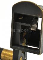 Antik réz szextáns, 11x11 cm Prizma 13 cm