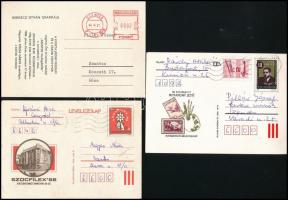 7 db modern levelezőlap, nagyrészt díjjegyesek, köztük alkalmi kiadások is