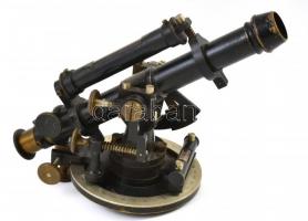 Neuhöfer & Sohn, Wien. Teodolit. XIX. sz. réz. Jelzett. 20 cm