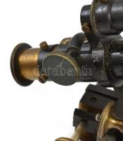 Neuhöfer & Sohn, Wien. Teodolit. XIX. sz. réz. Jelzett. 20 cm