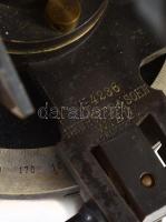 Neuhöfer & Sohn, Wien. Teodolit. XIX. sz. réz. Jelzett. 20 cm