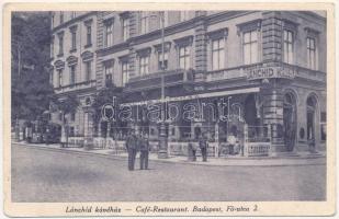Budapest I. Lánchíd kávéház. Fő utca 2. (fa)
