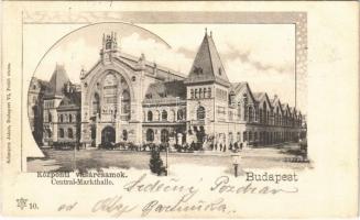 1902 Budapest IX. Központi vásárcsarnok. Schwarcz Jakab kiadása 10. Art Nouveau