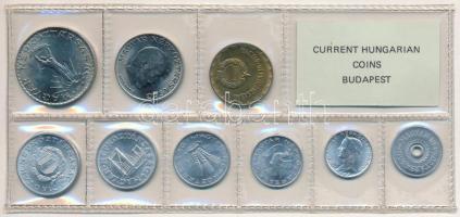 1975. 2f-10Ft (9xklf) érmés forgalmi sor fóliatokban T:1 Adamo FO8