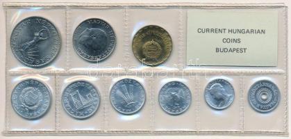 1977. 2f-10Ft (9xklf) érmés forgalmi sor fóliatokban T:1 Adamo FO10