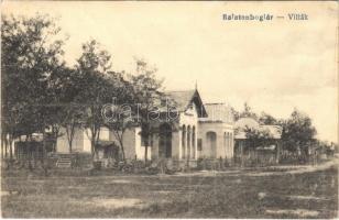 1927 Balatonboglár, villák. Vasúti levelezőlapárusítás