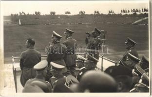 Nürnberg, Nuremberg; Adolf Hitler with his military officers at the opening ceremony. Karl Kolb