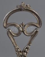 Olaj, ecet, fűszertartó, fém állvány üvegbetétekkel, kisebb csorbákkal, m: 31,5 cm