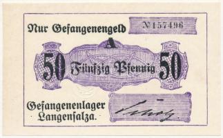 Német Birodalom / Langensalza hadifogolytábor ~1915. 50Pf T:I German Empire / Langensalza POW camp ~1915. 50 Pfennig C:UNC