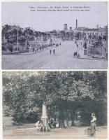 62 db RÉGI külföldi város képeslap vegyes minőségben: osztrák, német, görög, lithok is, kinyitható d...