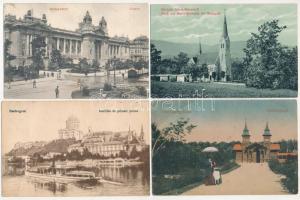34 db RÉGI magyar város képeslap vegyes minőségben / 34 pre-1945 Hungarian town-view postcards in mixed quality