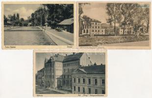 34 db RÉGI magyar város képeslap vegyes minőségben / 34 pre-1945 Hungarian town-view postcards in mi...
