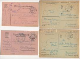 11 db RÉGI első és második világháborús katonai tábori posta levelezőlap / 11 pre-1945 WWI and WWII military field posts