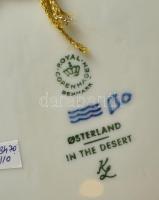 Royal Coppenhagen dísztányér, 3 db, jelzett, levonóképes, hibátlan, d: 18 cm