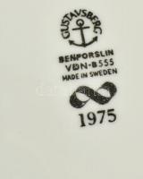 Gustavsberg porcelán dísztányér, 4 db, jelzett, hibátlan, d: 21,5 cm