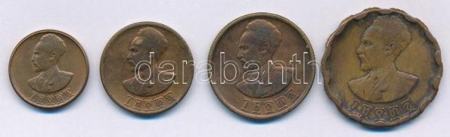 Etiópia 1943-1944. 1c Cu + 5c Cu + 10c Cu + 25c Cu T:1--2- Etiopia 1943-1944. 1 Cent Cu + 5 Cents Cu + 10 Cents Cu + 25 Cents Cu C:AU-VF
