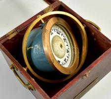 Antik tengerészeti iránytű, nem működik, 20×20×13 cm