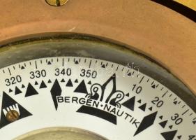 Antik tengerészeti iránytű, nem működik, 20×20×13 cm