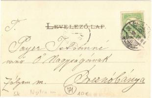 1906 Pöstyén, Piestany; Kápolna a parkban / Kapelle im Parke / chapel in the park (vágott / cut)