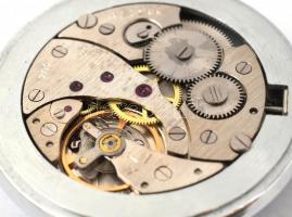 Molnija mechanikus zsebóra, fém lánccal, újszerű állapotban. d: 50 mm